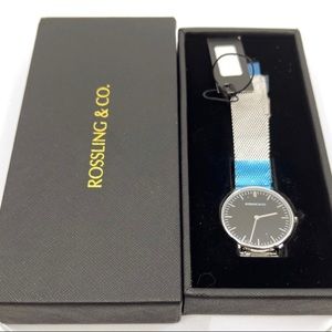 ROSSLING Continental 36mm Watch - Black Mesh